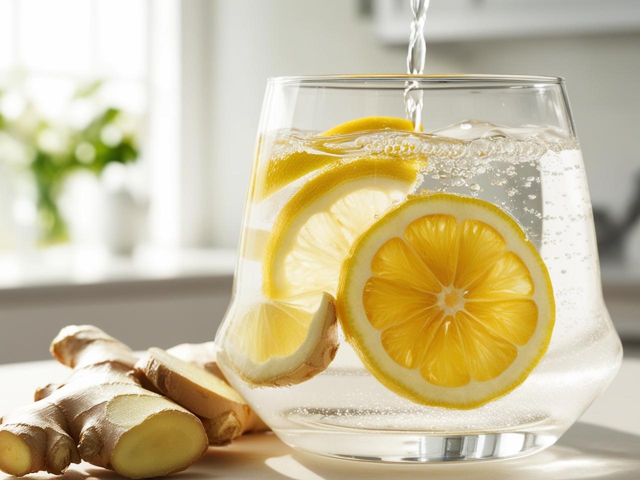 Ginger and Lemon Water